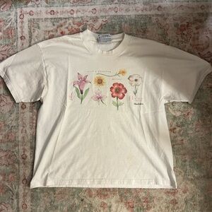 Lee Kids' Cream Floral Short Sleeve Tee